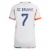 Belgien Kevin De Bruyne #7 Borta matchtröja Dam VM 2022 Kortärmad Billigt
